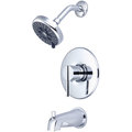 Olympia Faucets Single Handle Tub/Shower Trim Set, Wallmount, Polished Chrome, Style: Transitional T-2386